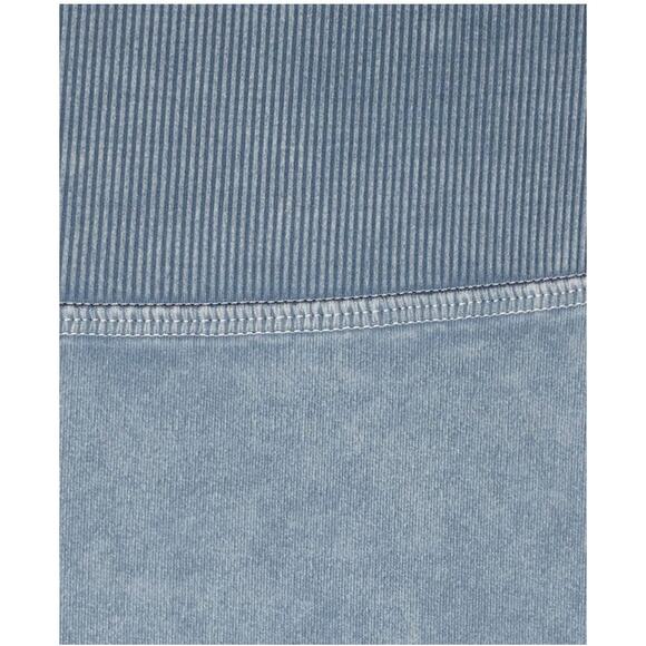 Lululemon Wunder Under Crop 23" *Ribbed Washed Moon Blue Legging Size 4 - Picture 11 of 13